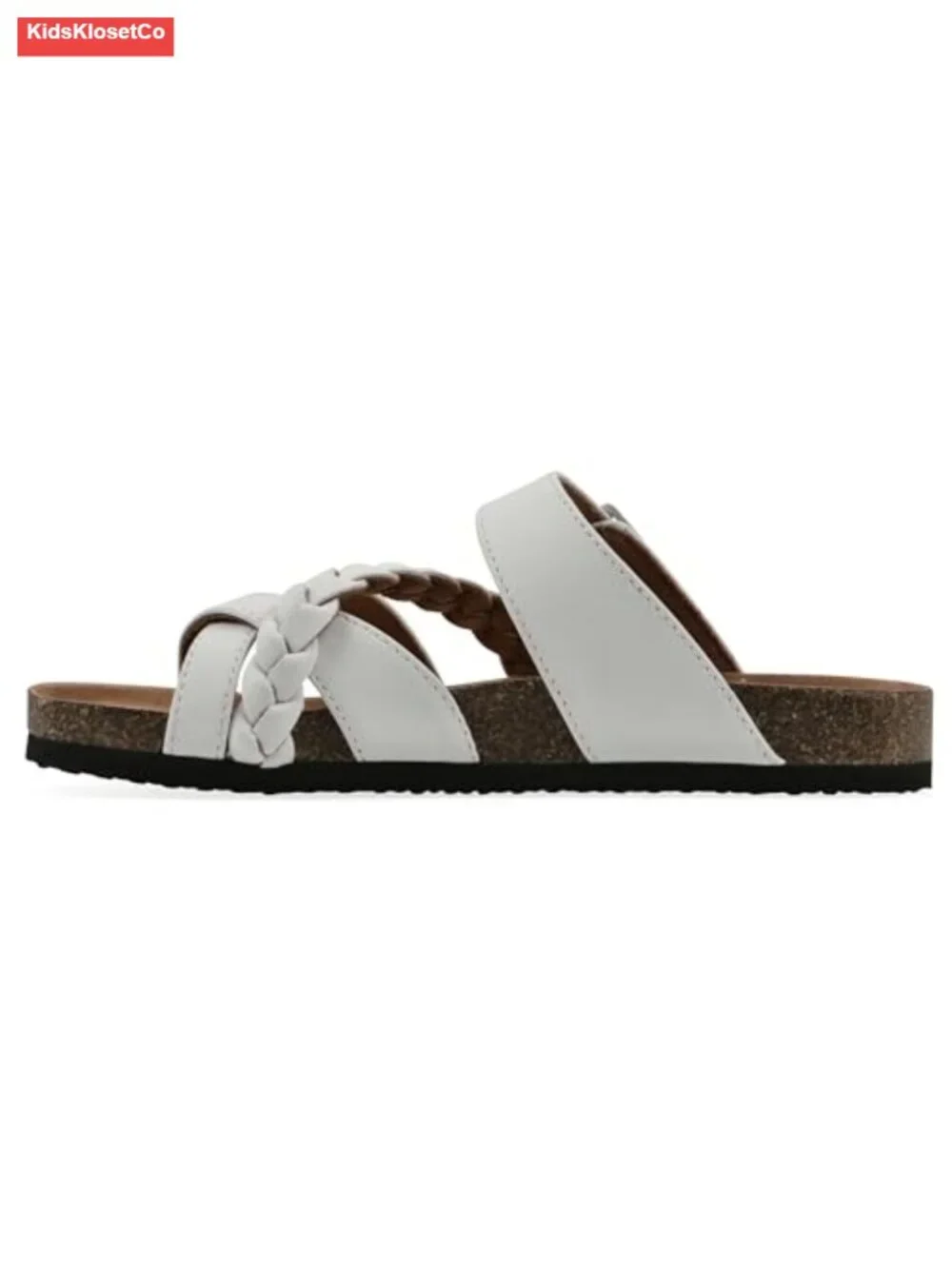 Kids Gramma Comfort-Molded Braided Footbed Slide Sandals